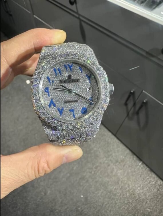 Pass Test Diamond VVS D Moissanite Watches Automatic Mechanical Luxury Iced Out Watch for Men Hip Hop Watches