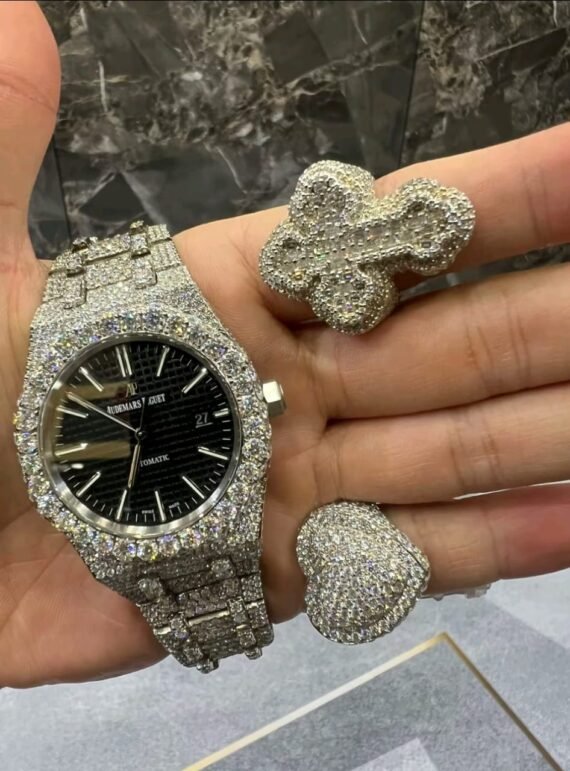 Custom Iced Bust Down VVS Moissanite Bling Bling Watch