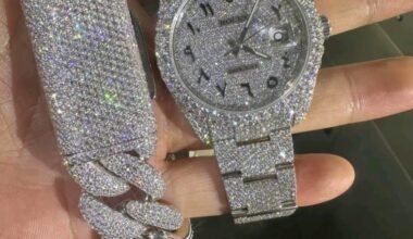 A Moissanite Diamond Watch | Moissanite watch | Custom Made diamond watch | WATCH & Bracelet set W 221 0 Reviews
