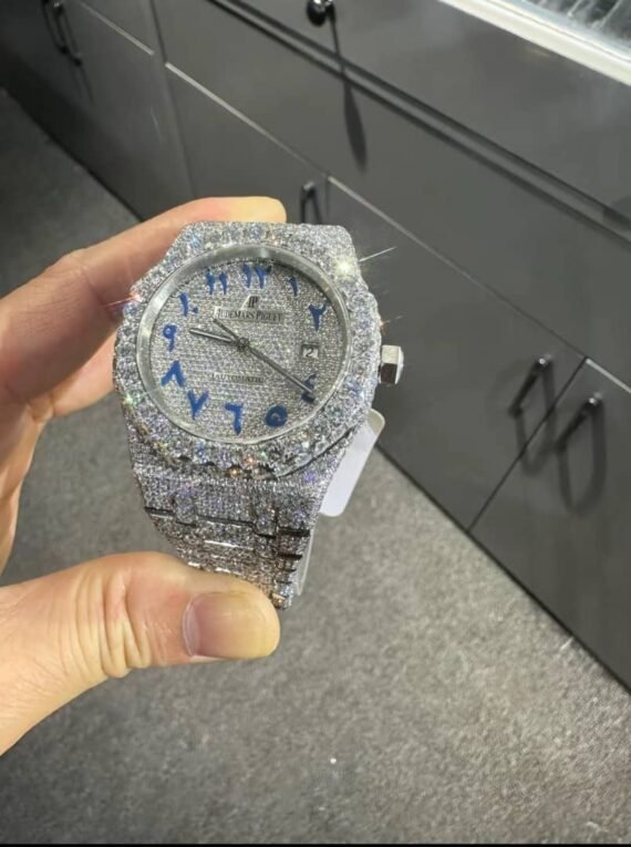 Pass Test Diamond VVS D Moissanite Watches Automatic Mechanical Luxury Iced Out Watch for Men Hip Hop Watches