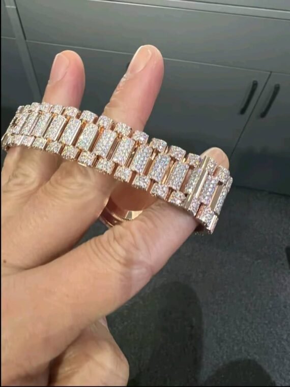 Luxury Moissanite Diamond Iced Out Watch German Watches Luxury Custom Mechanical Moissanite Watch