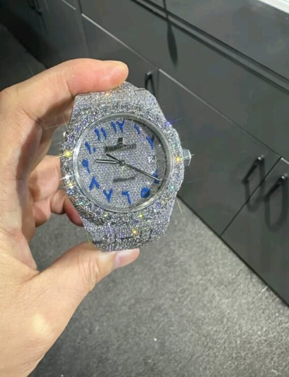 Pass Test Diamond VVS D Moissanite Watches Automatic Mechanical Luxury Iced Out Watch for Men Hip Hop Watches