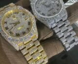 41mm Iced Out Rolex Presidential Day Date Rose Gold VVS