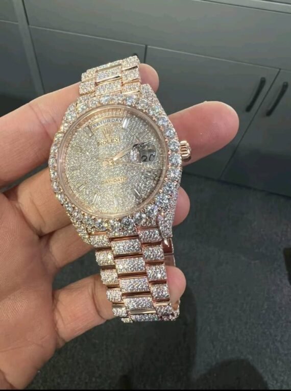 Luxury Moissanite Diamond Iced Out Watch German Watches Luxury Custom Mechanical Moissanite Watch