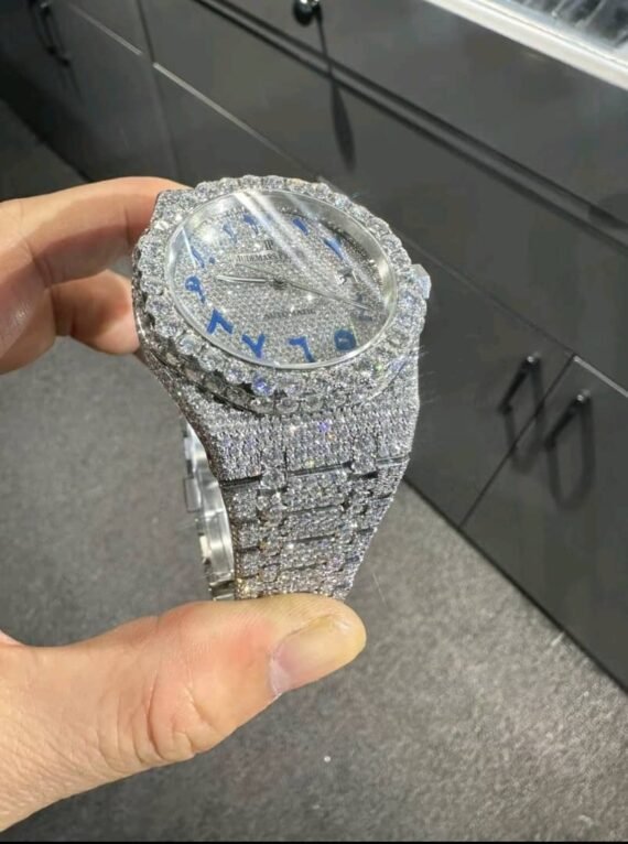 Pass Test Diamond VVS D Moissanite Watches Automatic Mechanical Luxury Iced Out Watch for Men Hip Hop Watches