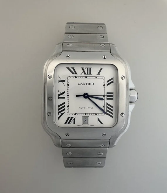 Cartier Santos Large Model Stainless Steel Men's Watch WSSA0018