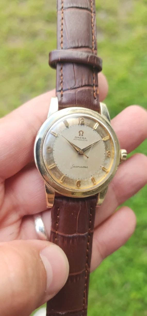 Vintage Omega Seamaster 14k Gold Filled GX6250 34mm AUTOMATIC Watch Cal 500