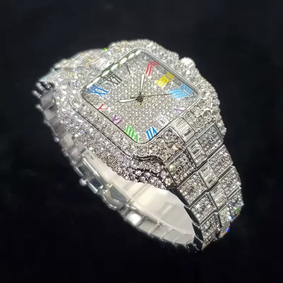 Iced Out Diamond Watch for Men. HipHop bling
