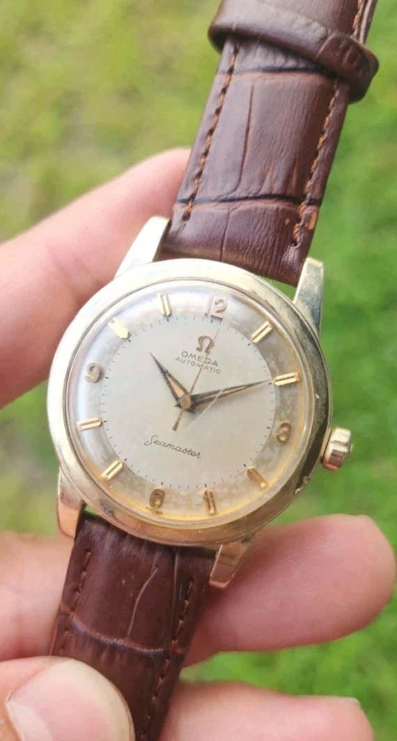 Vintage Omega Seamaster 14k Gold Filled GX6250 34mm AUTOMATIC Watch Cal 500