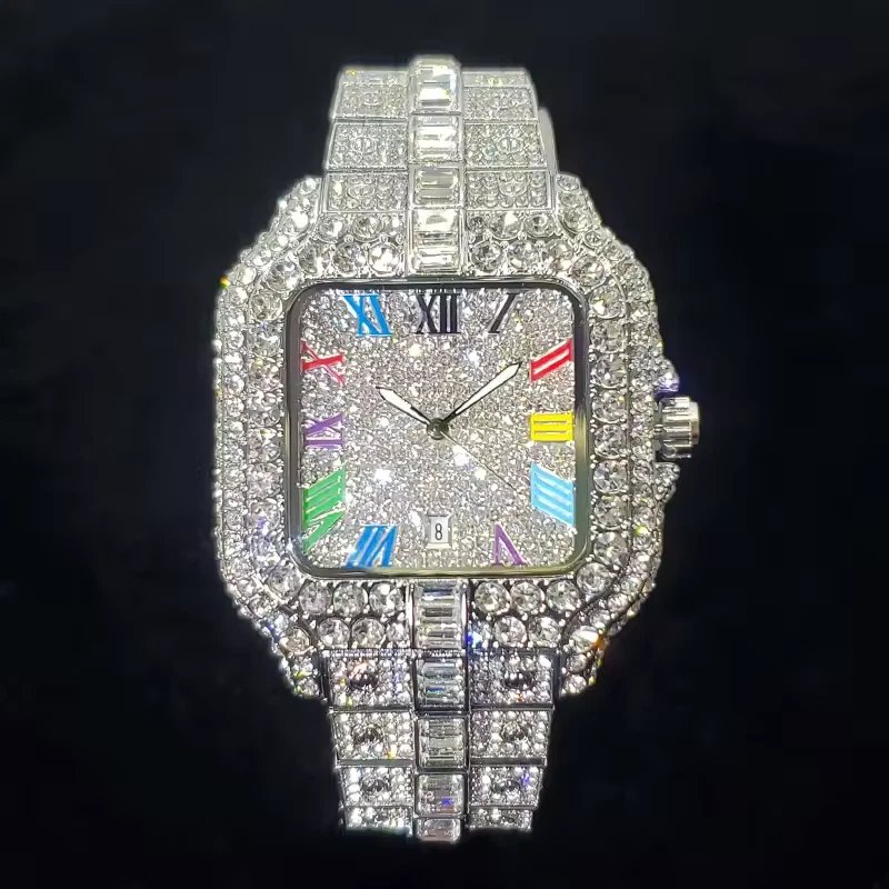 Iced Out Diamond Watch for Men. HipHop bling