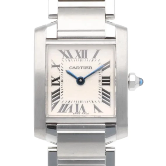 CARTIER Tank francaise SM Watches 2384 Stainless Steel K18 yellow gold used