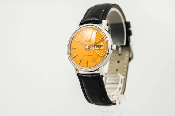 MINT Vintage OMEGA Seamaster Cal.1022 Automatic Orange Dial DayDate 35mm Mens