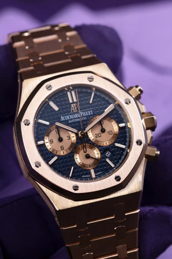 Audemars Piguet Royal Oak Chronograph Rose Gold - Men's Watch 26331OR