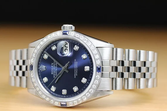 Rolex Datejust 1601 - Diamond Markers Blue Dial, Steel Bracelet