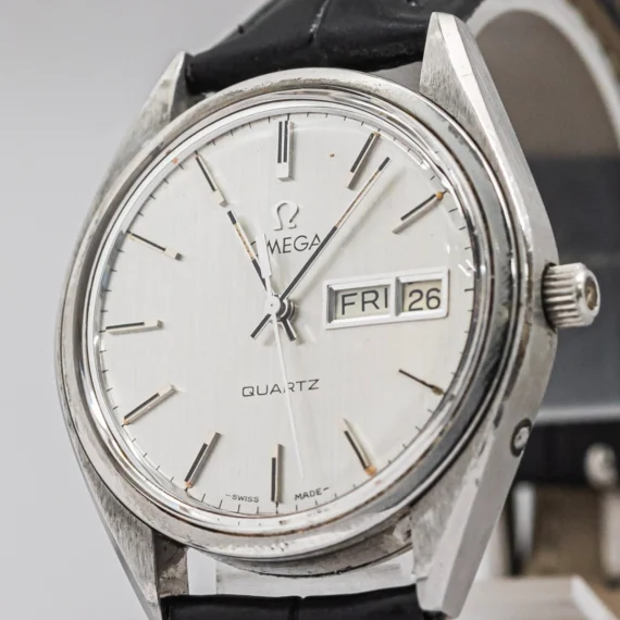 NEAR MINT Vintage OMEGA Seamaster Cal.1345 Quartz Push Crown DayDate 35mm Men