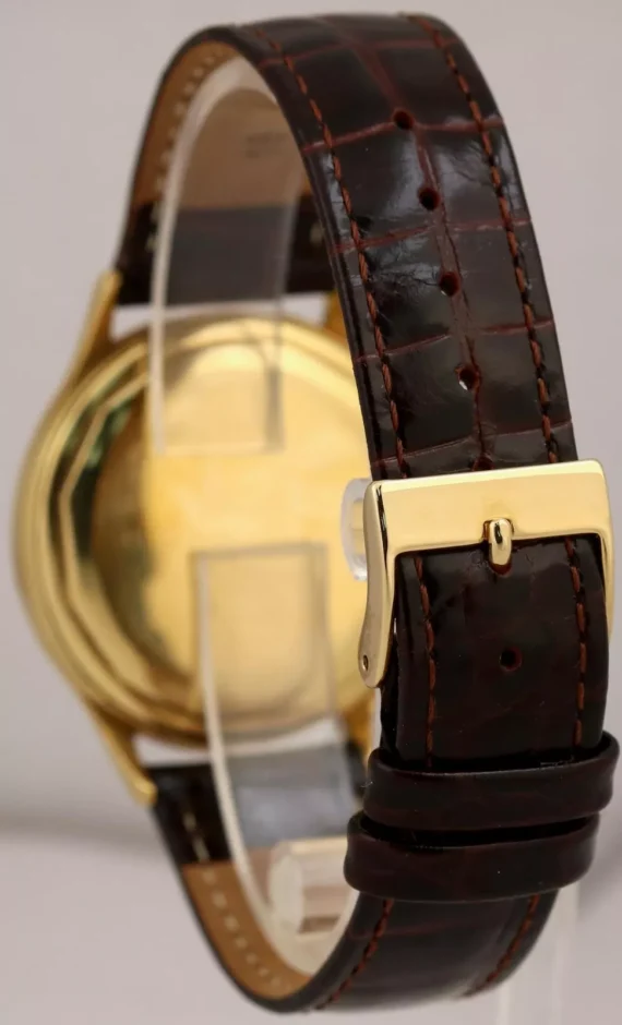 VINTAGE Vacheron Constantin Patrimony SILVER 18K Yellow Gold 35mm P4545B Watch