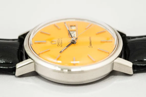 MINT Vintage OMEGA Seamaster Cal.1022 Automatic Orange Dial DayDate 35mm Mens