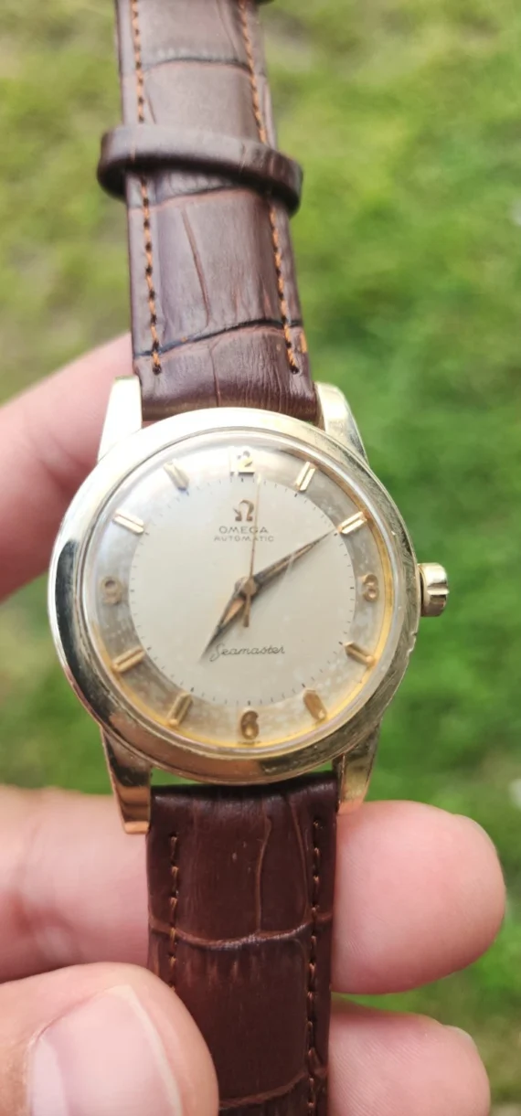 Vintage Omega Seamaster 14k Gold Filled GX6250 34mm AUTOMATIC Watch Cal 500