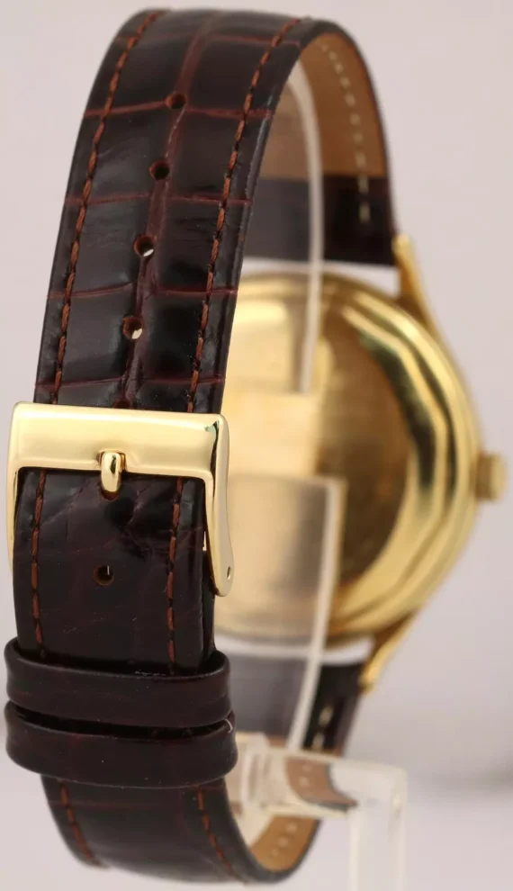VINTAGE Vacheron Constantin Patrimony SILVER 18K Yellow Gold 35mm P4545B Watch