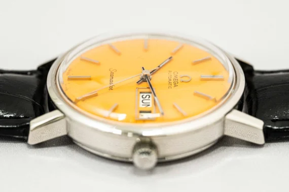 MINT Vintage OMEGA Seamaster Cal.1022 Automatic Orange Dial DayDate 35mm Mens