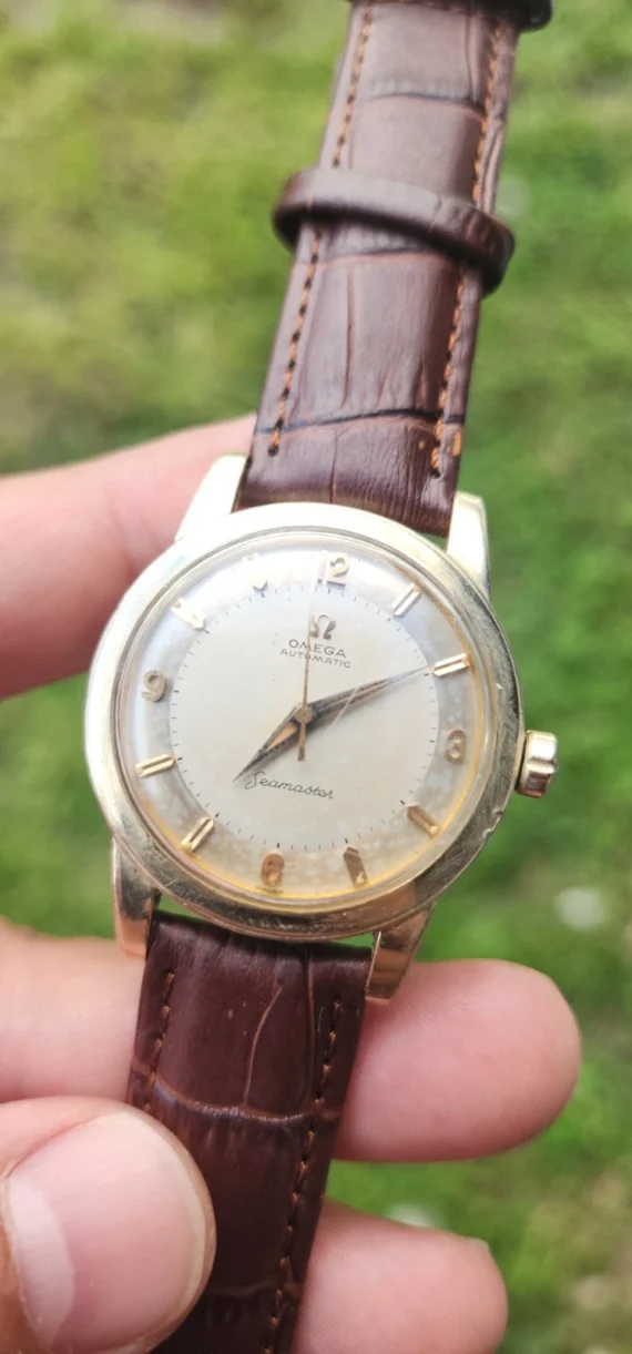 Vintage Omega Seamaster 14k Gold Filled GX6250 34mm AUTOMATIC Watch Cal 500