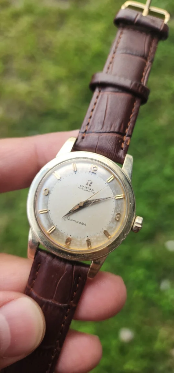 Vintage Omega Seamaster 14k Gold Filled GX6250 34mm AUTOMATIC Watch Cal 500