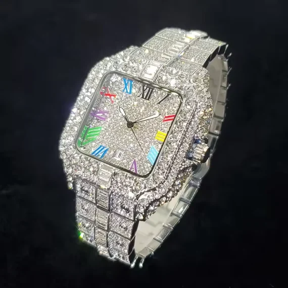 Iced Out Diamond Watch for Men. HipHop bling