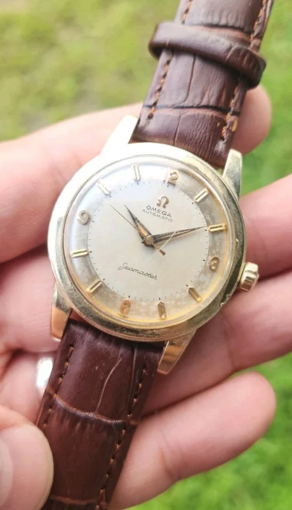 Vintage Omega Seamaster 14k Gold Filled GX6250 34mm AUTOMATIC Watch Cal 500