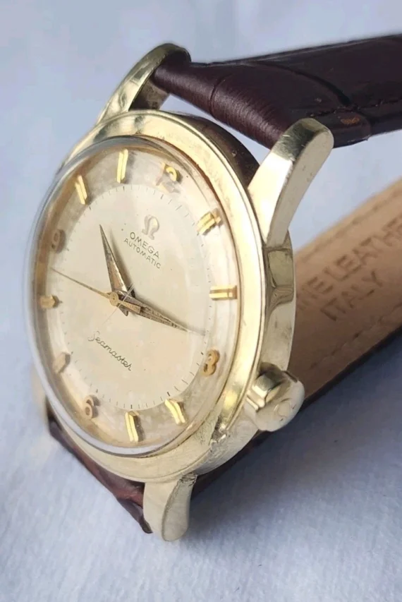 Vintage Omega Seamaster 14k Gold Filled GX6250 34mm AUTOMATIC Watch Cal 500