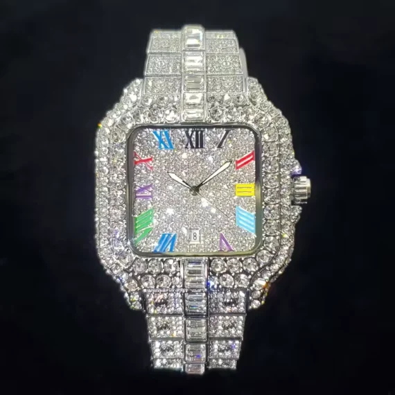 Iced Out Diamond Watch for Men. HipHop bling