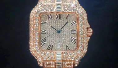 Luxury Diamond Watch for Men Hip Hop Style Bling Bling Iced Out Wristwatch Fashi