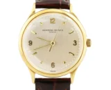 VINTAGE Vacheron Constantin Patrimony SILVER 18K Yellow Gold 35mm P4545B Watch