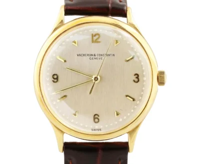 VINTAGE Vacheron Constantin Patrimony SILVER 18K Yellow Gold 35mm P4545B Watch
