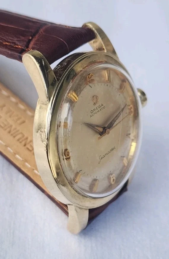 Vintage Omega Seamaster 14k Gold Filled GX6250 34mm AUTOMATIC Watch Cal 500