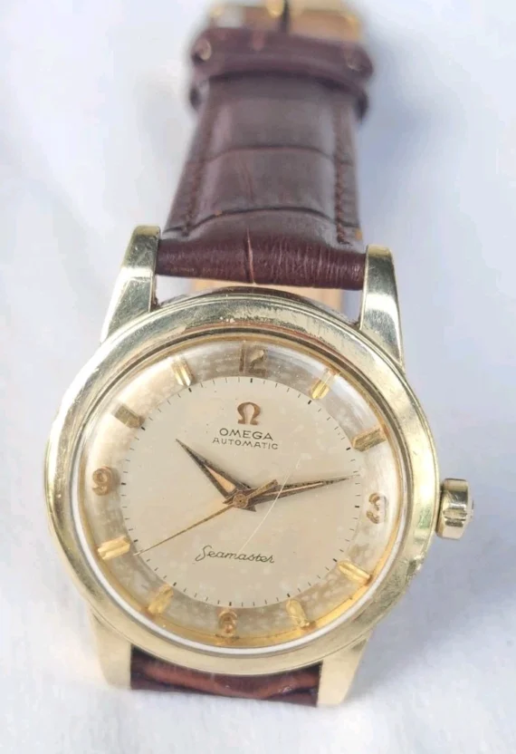 Vintage Omega Seamaster 14k Gold Filled GX6250 34mm AUTOMATIC Watch Cal 500
