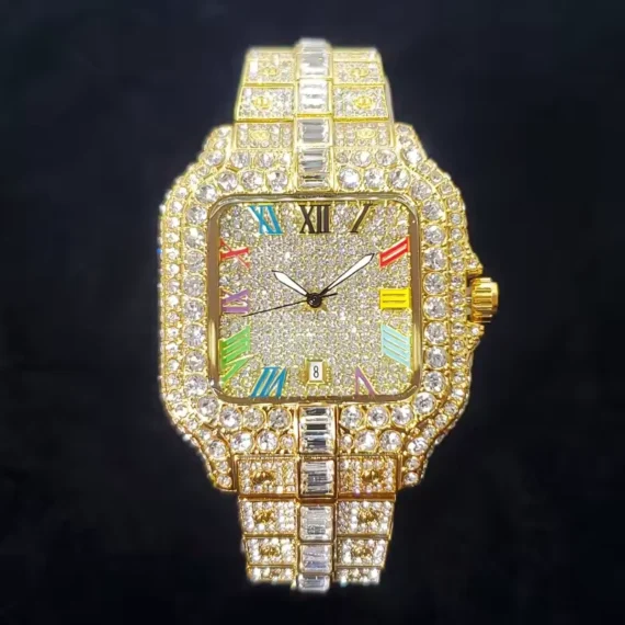 Iced Out Diamond Watch for Men. HipHop bling